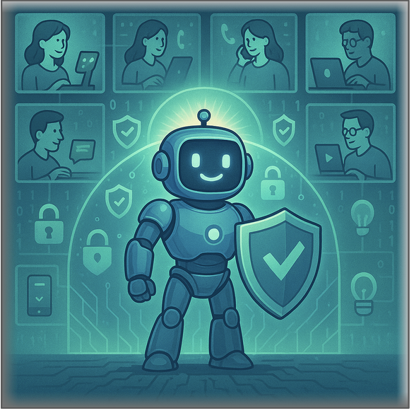 Trusted AI agent with human oversight